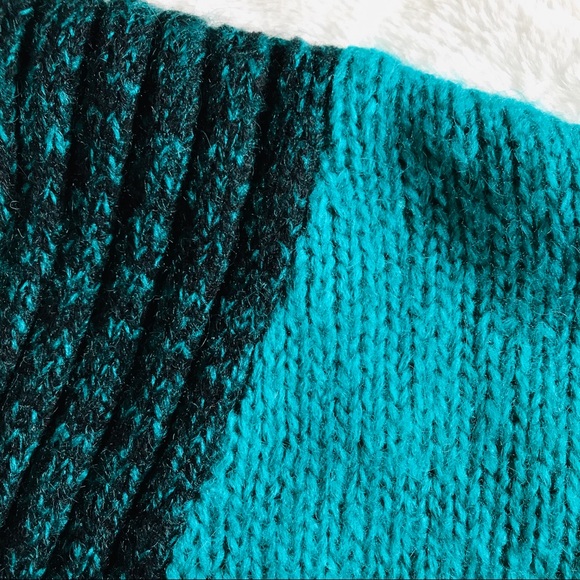Susann D Vintage Teal Geometric Shapes Sweater L - Picture 5 of 14
